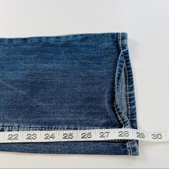 Silver Aiko Bootcut Jeans Size 27 Thick Stitch Cowboy‎ Rodeo Distressed - Picture 10 of 11